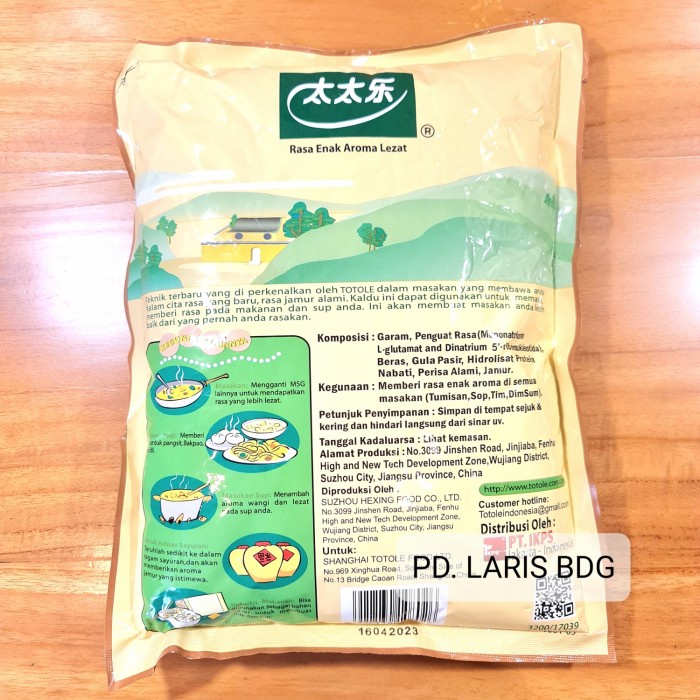 

TOTOLE KALDU JAMUR 1KG (GRANULATED MUSHROOM BOUILLON)