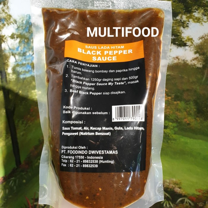 

Saus Blackpepper steak / Saus bumbu lada hitam My taste Halal