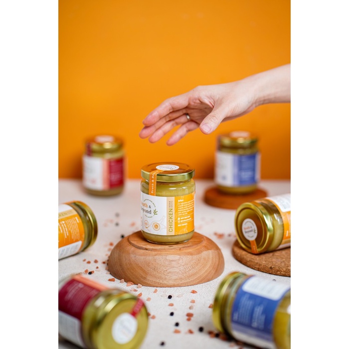 

ORGANIC CHICKEN BONE BROTH - 2 Atau 3 JARS / KALDU TULANG AYAM ORGANIK