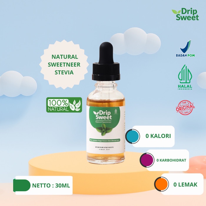 

Drip sweet 30ml, Gula stevia alami