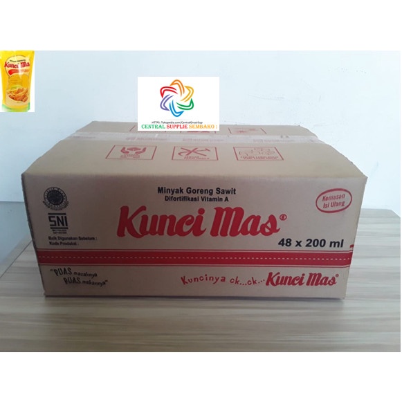 

Kunci Mas Minyak Goreng [200 ml /48 pcs /1 karton ]