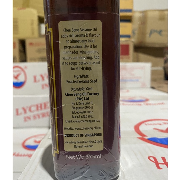 

Minyak Wijen Pagoda Chee Seng 375 ml Sesame Oil Pure White
