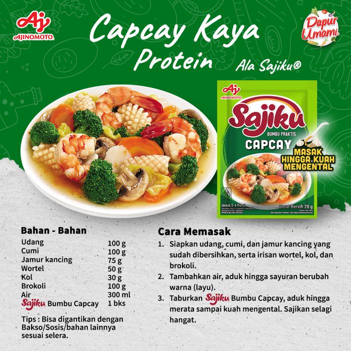 

SAJIKU Bumbu Praktis Capcay 20gr (10 pcs)