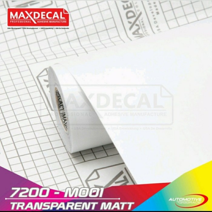 (Expert) Sticker Stiker Skotlet Maxdecal Clear Transparan Doff 7200 M001