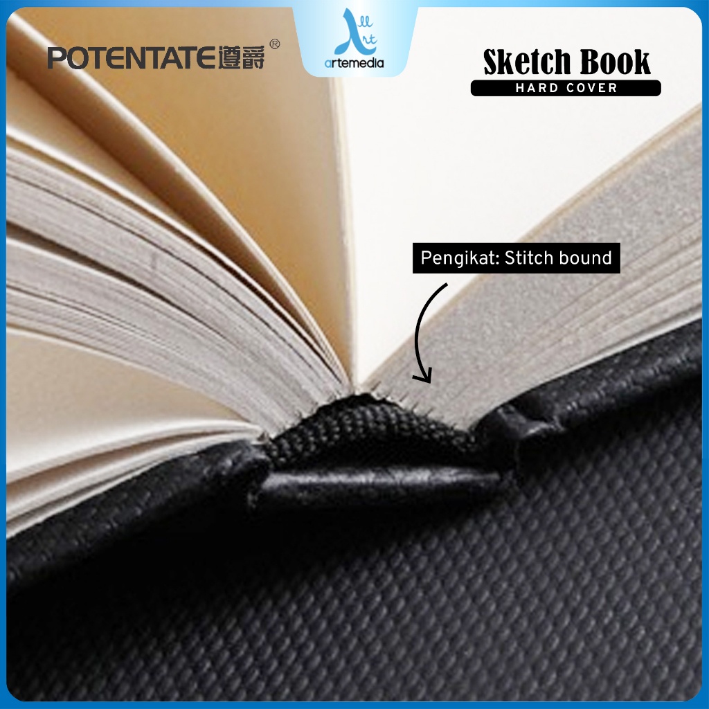 

IK! Potentate Sketchbook A4 Hard Cover Stitch Bound Buku Sketsa