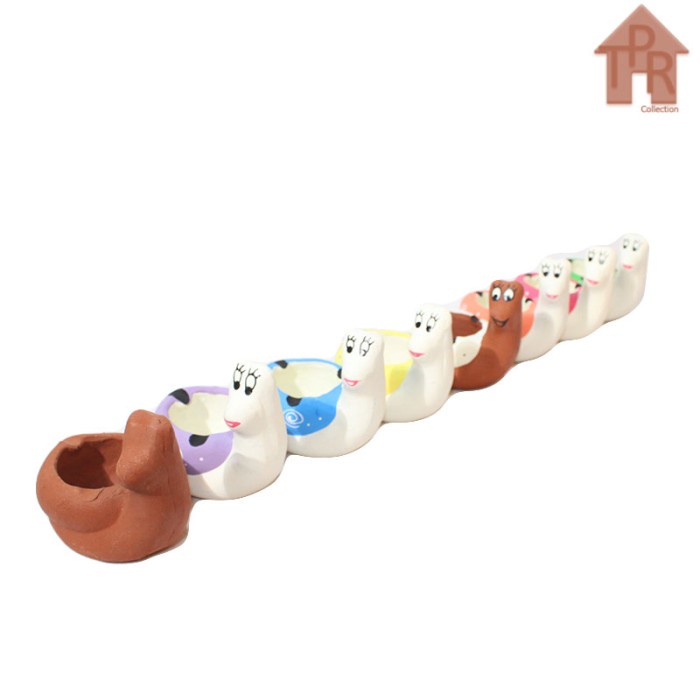 Terbaru- Prakarya - Tanah Liat Siput Mini Asbak