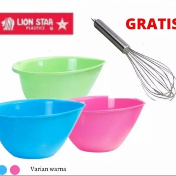 Terbaru- Baskom Adonan Baskom Plastik Lion Star Egg Bowl Lion star