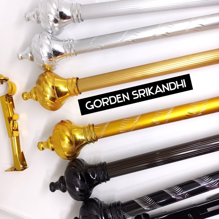 murah- Batang Gorden Full set Tiang Besi Hordeng Gantungan Gordeng Minimalis