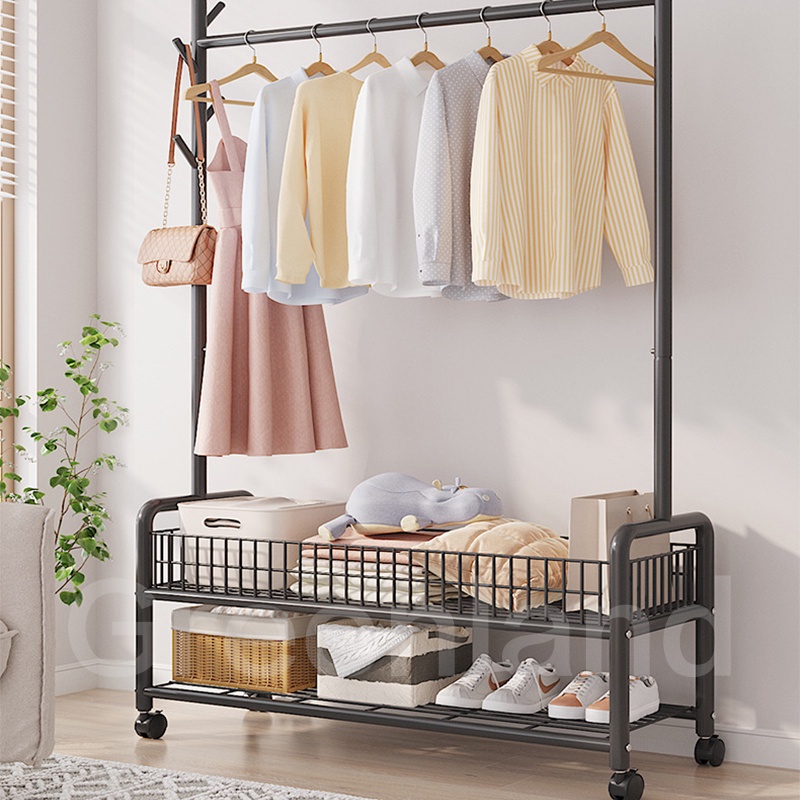 GREENLAND RAK GANTUNG BAJU RAK PENYIMPANAN MULTIFUNGSI BAJU CELANA TAS SEPATU TOPI JEMURAN BAJU