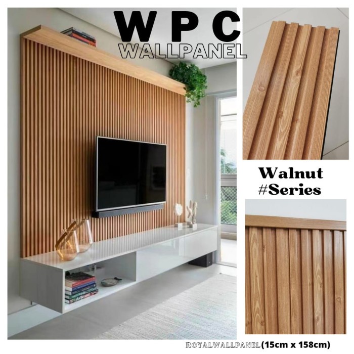 (Expert) 1Meter WPC WOOD PANEL ROYAL WALLPANEL
