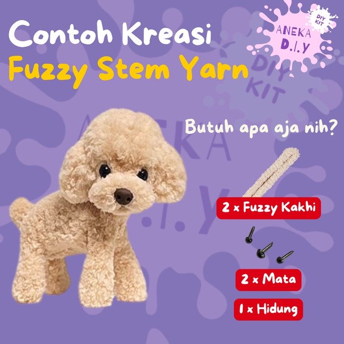 

Chunky Pipe Cleaner Kawat bulu Wool JUMBO Fuzzy Stem Yarn Super Tebal Coral bahan boneka