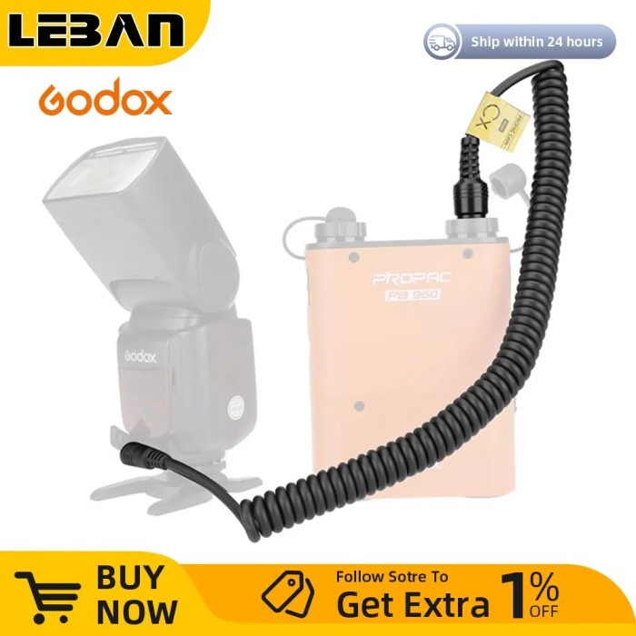 Godox CX Camera Power Cable for Connecting PB820 PB960 Flash Power