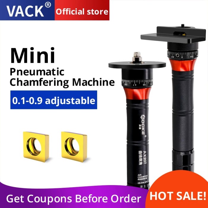 Portable Mini Pneumatic Chamfering Machine 45 Degree Arc Hand-Held