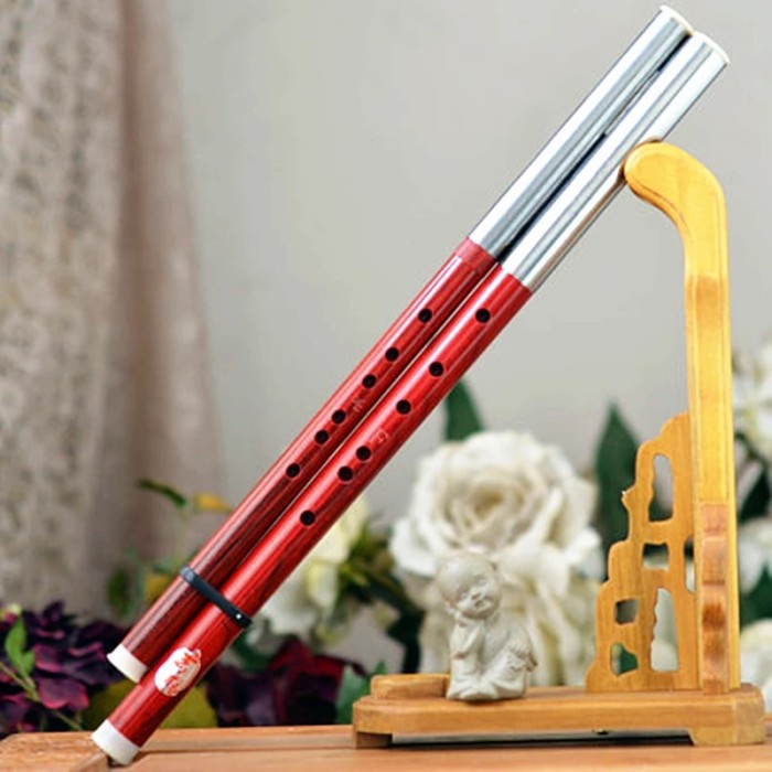 Double Pipes Bawu Flute Transverse Playing Bawu Flute Bass+SopranoC+G