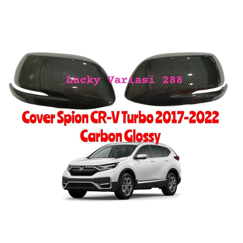 Mirror Cover Spion Tutup Batok Spion Hitam Carbon Glossy Honda CRV Turbo 2017-2022 CRV Gen 5