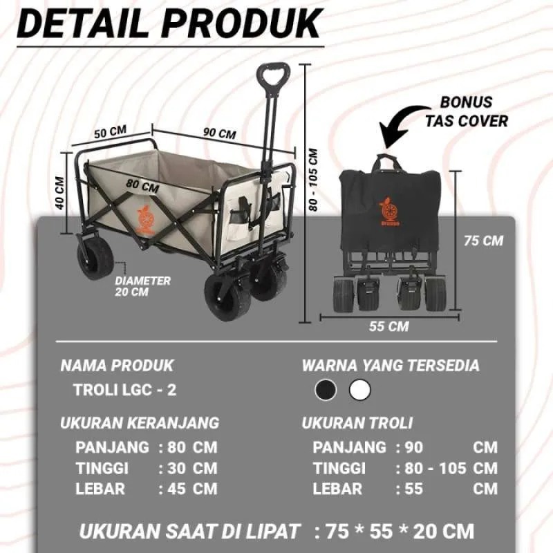 UM1 Trolly Camping/Keranjang Camping Lipat Troli Barang Box Trolly Camping Keranjang Barang Trolly
