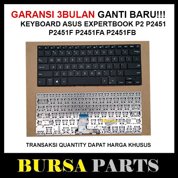 KEYBOARD ASUS EXPERTBOOK P2 P2451 P2451F P2451FA P2451FB TERLARIS