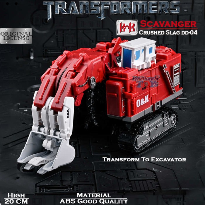 SALE ACTION FIGURE TRANSFORMERS AOYI DD-04 SCAVENGER CRUSHED SLAG EXCAVATOR READYY