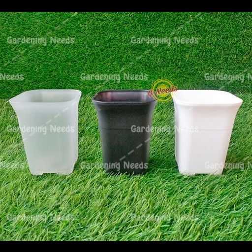 siapkirim- Pot Bunga / Pot Kotak 12 cm / Pot NKT JUOSS (LUSINAN)