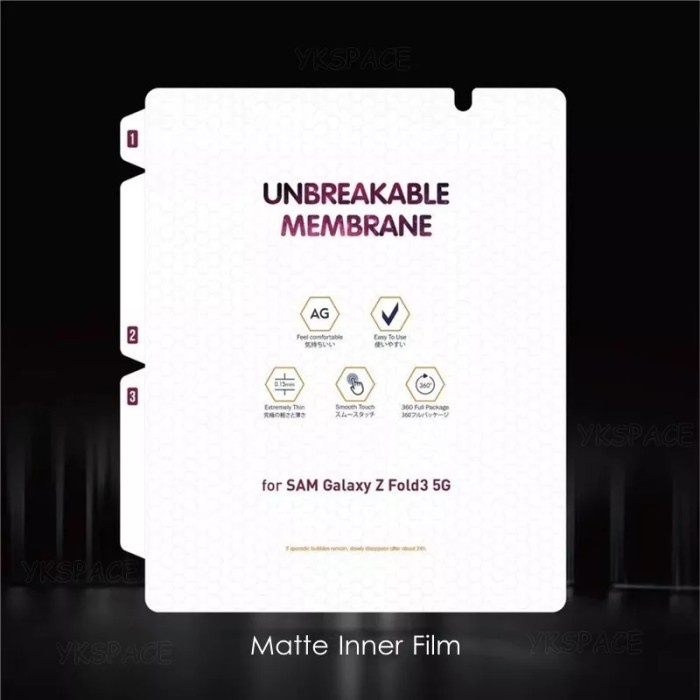 JTTOP" MATTE SCREEN PROTECTOR GALAXY Z FOLD 3 5G /ANTI GORES SAMSUNG Z FOLD 3