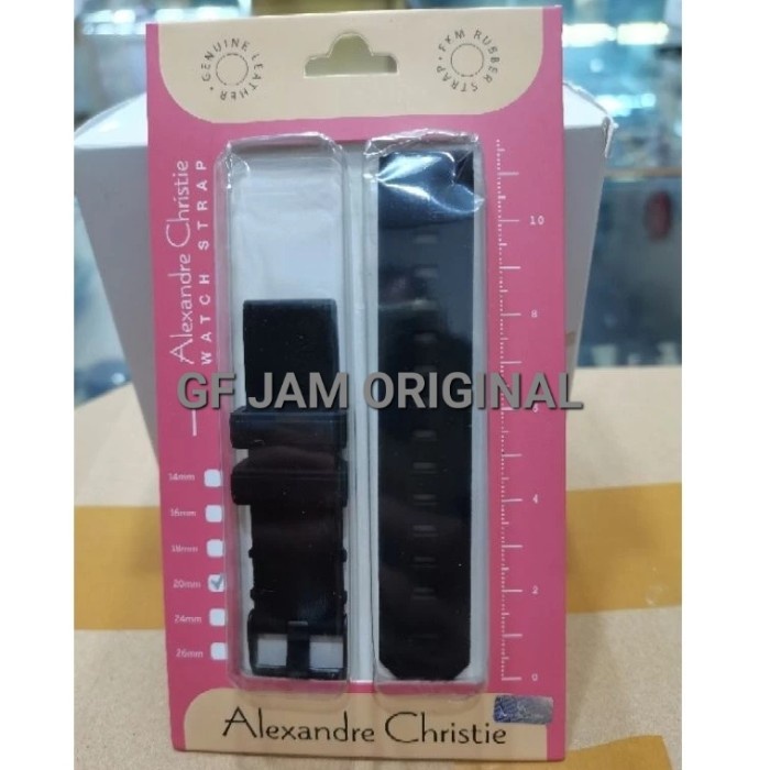 Sale Terbatas Tali Karet Jam Tangan Original Alexandre Christie Ac9344 Ac 9344 Strap
