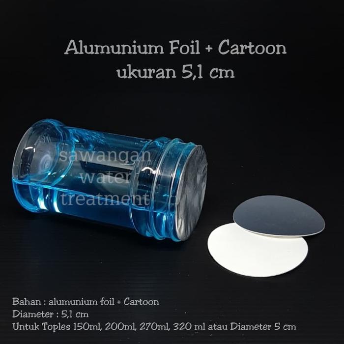 ada- Seal Alumunium Foil 5,1 cm / Seal Induksi / Segel Toples Kecil 5 cm
