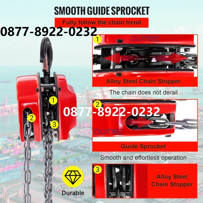 Sale Terbatas Katrol / Chain Block / Takel 1 Ton X 3 M