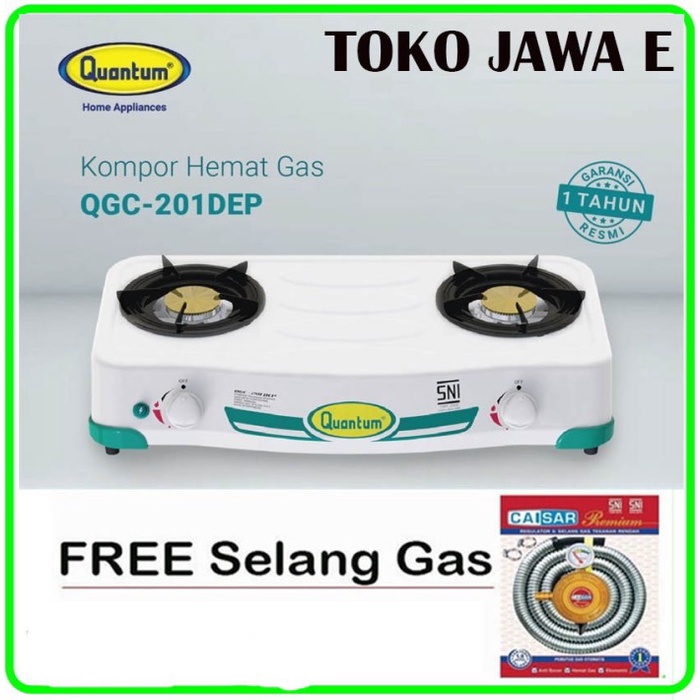 YukBuruanPromobanyak- Quantum Kompor Gas 2 Tungku QGC-201 DEP WITH TIMER