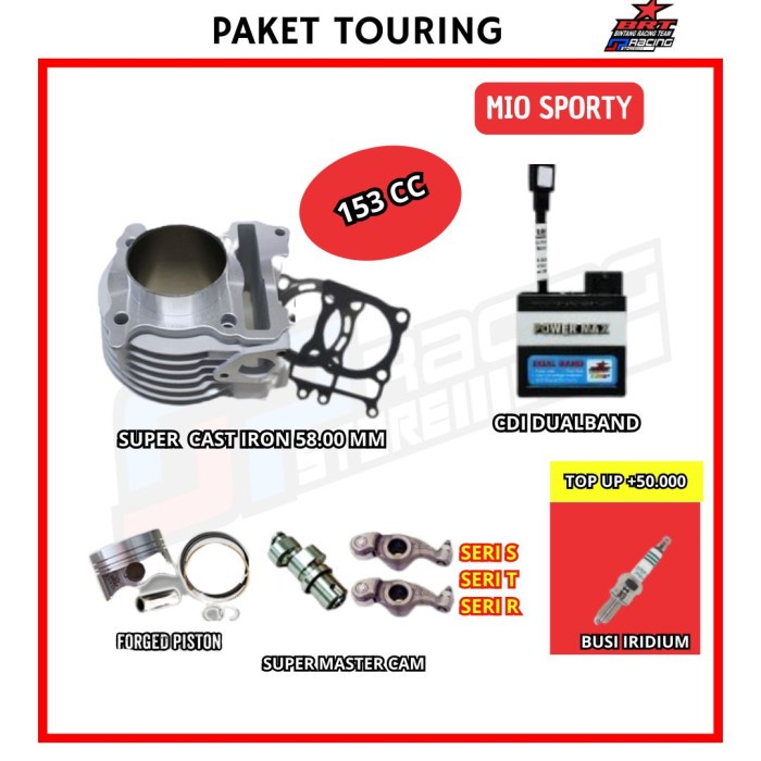 BRT Paket Touring 4 Mio Sporty Bore UP Blok Piston-Noken AS-CDI
