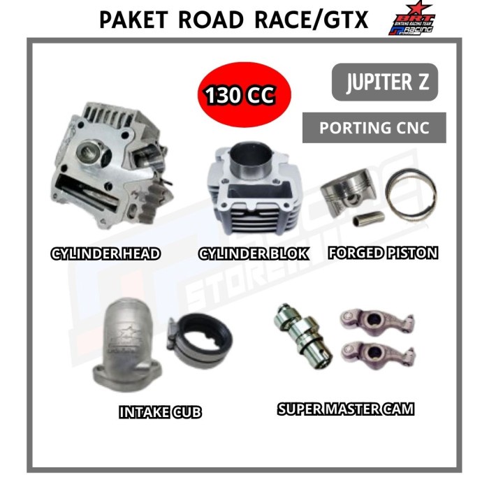 BRT Paket Road Race / GTX 5 Jupiter Z Bore UP Head Porting-Blok Piston