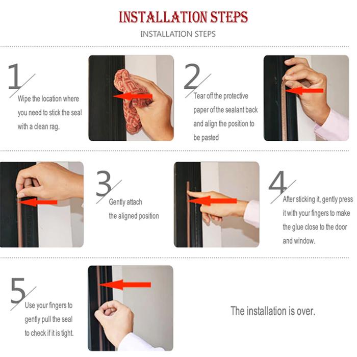 TERBARU.. MOHAIR MOHER SEAL PENUTUP CELAH PINTU & JENDELA MODEL D