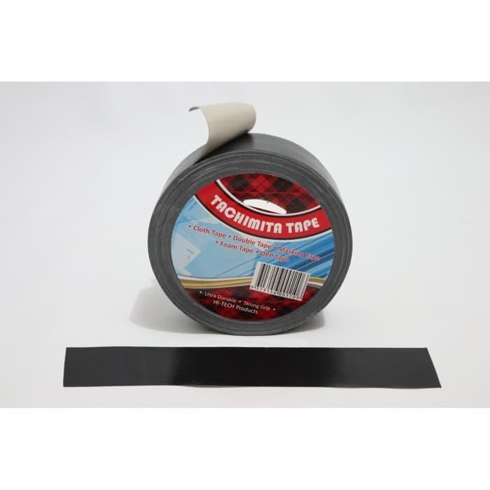 

New CLOTH TAPE/LAKBAN KAIN WARNA HITAM TACHIMITA BERKUALITAS 2 INCH 40 M