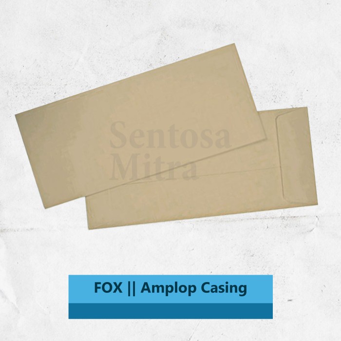 

New FOX Amplop Coklat Casing A D Murah isi 100