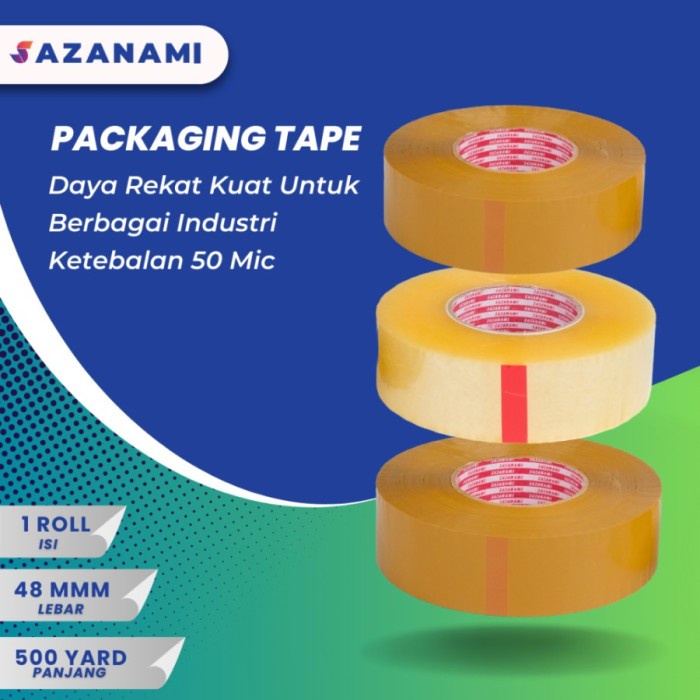 

New sazanami OPP 48mm x 500Y Lakban JUMBO