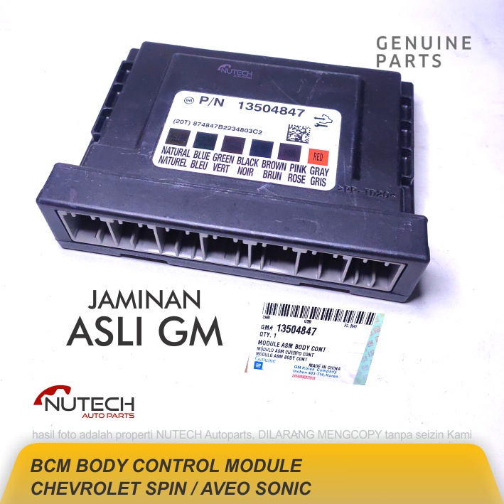 BCM BODY CONTROL MODUL MODULE CHEVROLET SPIN AVEO SONIC ORI ASLI GM