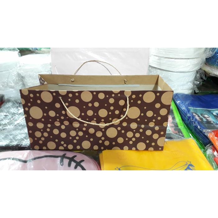 New Paper bag / tas kertas brownies / kue / sarung / souvenir