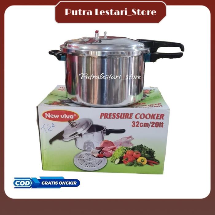 silahkan- Panci Presto New Viva 32 cm / Presto 20 Liter Stainless Steel