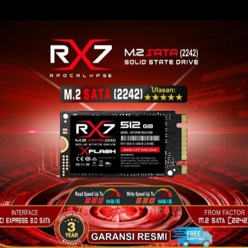 SSD RX7 M2 Sata 1TB 2242