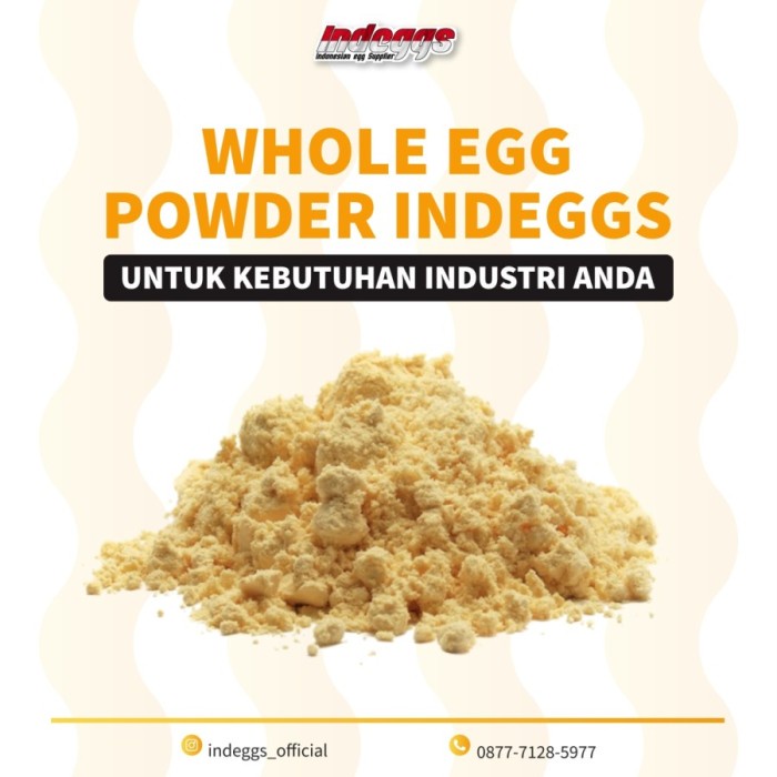 

HOT SALE! 500 gram TEPUNG TELUR (WHOLE) EGG POWDER / WHOLE EGG POWDER
