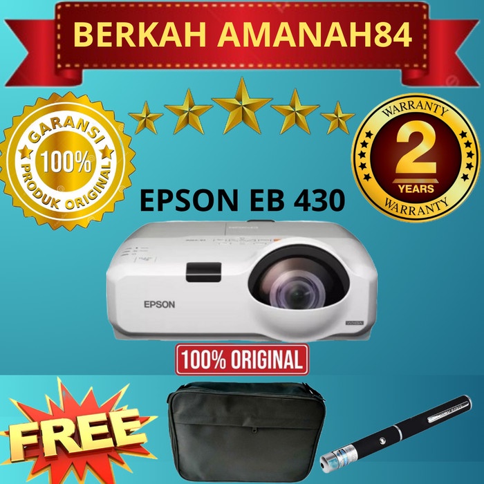 PROYEKTOR EPSON EB 430 SHORT THROW XGA 3000 LUMEN