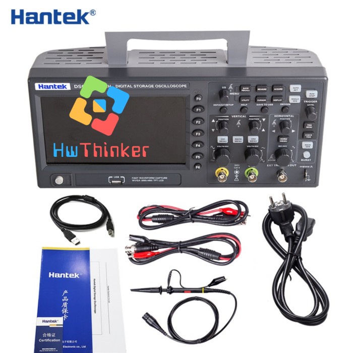 Hantek DSO2D10 Digital Storage Oscilloscope Osiloskop 2 Channel
