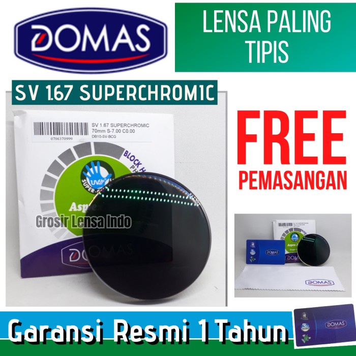 Stailo - SV BLUECROMIC Indeks 1.67 Tipis Dan Aspheris by DOMAS