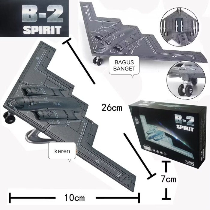 pesawat tempur B-2 SPIRIT Skala 1:200