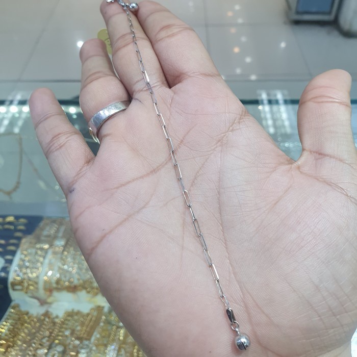 

GELANG PAPERCLIP EMAS PUTIH