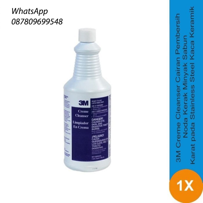 

3M CREME CLEANSER READY-TO-USE, QUART, 12/CASE - MENGHILANGKAN KARAT