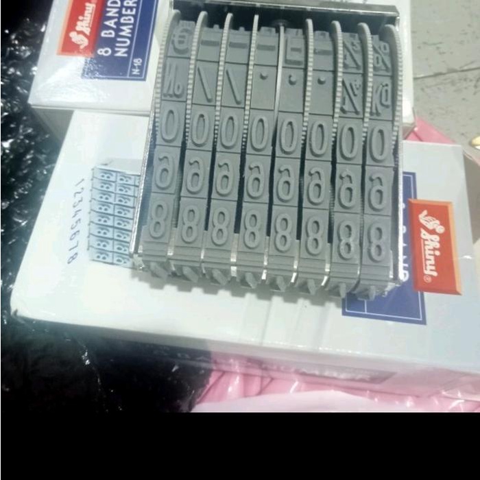 

[JK] BAYAR DI TEMPAT STEMPEL MANUAL HURUF ANGKA 8 DIGIT 9MM 9 MM SHINY N 18 / N-18 - STEMPEL SAJA