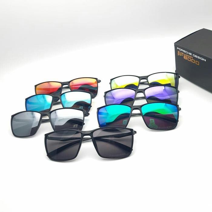KACAMATA PRIA PORSCHE DESIGN 5234 P5234 PD5234 HITAM POLARIZED