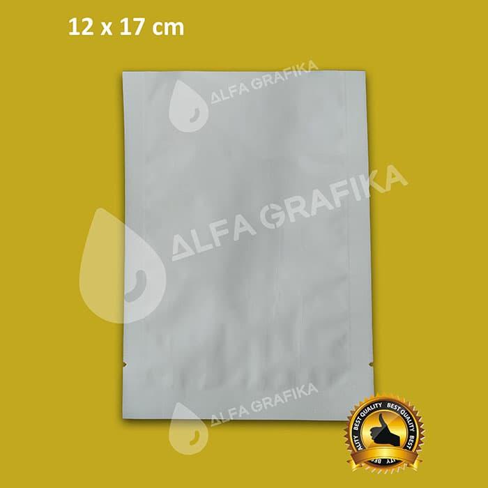 KANTONG KEMASAN SACHET ALUMUNIUM FOIL 12X17 CM, 100GR PUTIH