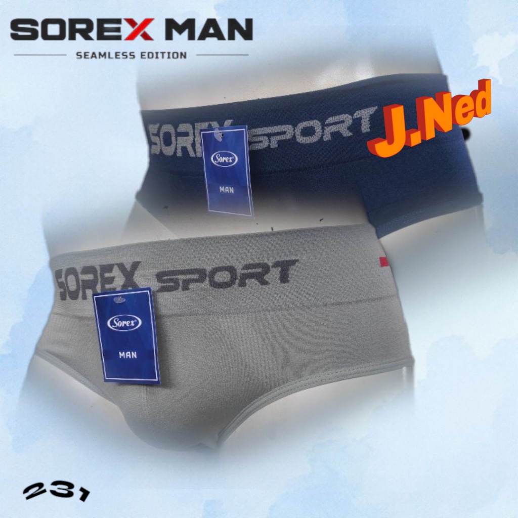 J231 Sorex Man Celana Dalam Pria Dewasa, Celana Dalam Laki Laki Sorex Size M/L - XL/XXL