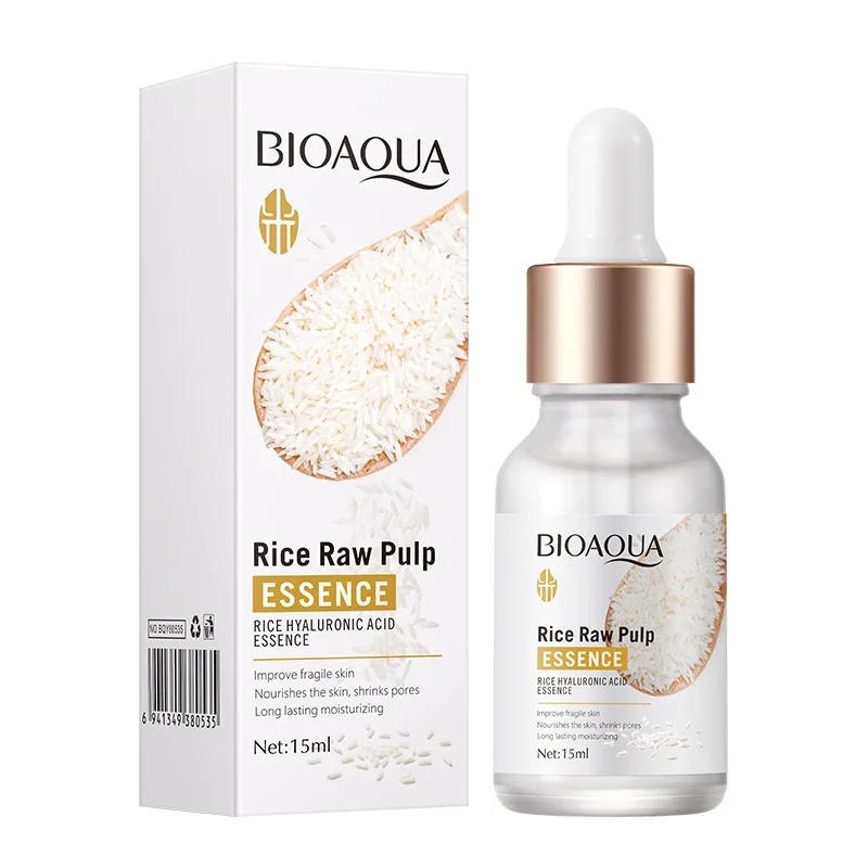 IMPORT BIOAQUA RICE RAW PULP SERUM HYALURONIC ACID FACE ESSENCE NOURISHING MOISTURIZING WHITENING